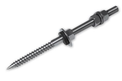 Double thread mill screws with EPDM gasket