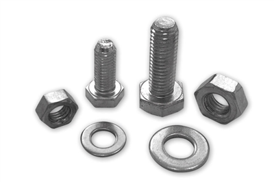 Hexagonal screws with waser and nut